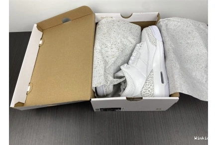 PS 429487-111 AIR WHITE' 3 RETRO 'TRIPLE JORDAN 0818